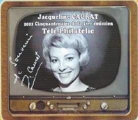 image de Jacqueline Caurat à la télévision.